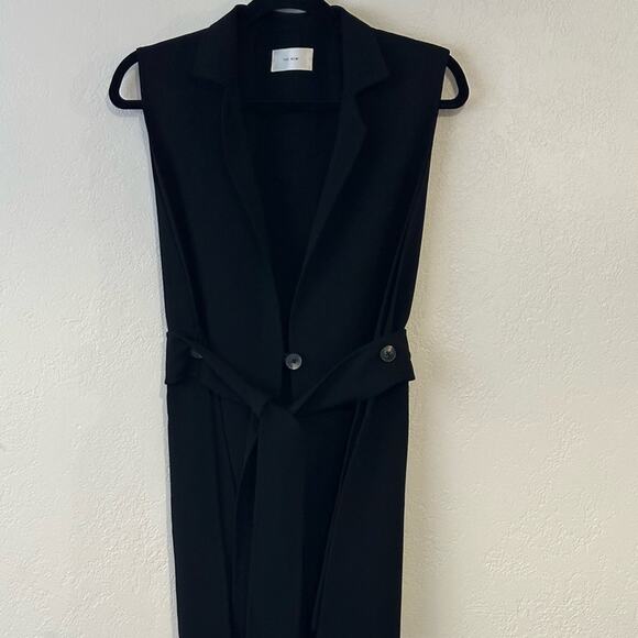 The Row Frieden belted wool-blend crepe vest size S black - Picture 15 of 16